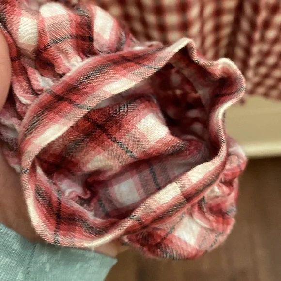 Loft V-Neck Plaid Tunic Top - Picture 4 of 5